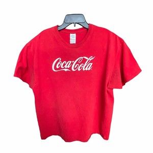 Coca Cola Coke Adult Classic Red Vintage Logo Cotton T-Shirt Size XL
